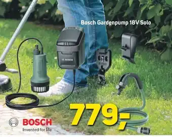 Megaflis Bosch Gardenpump 18V Solo tilbud