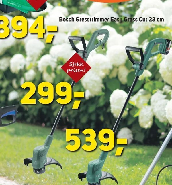Megaflis Bosch Gresstrimmer Easy Grass Cut 23 cm tilbud
