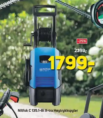 Megaflis Nilfisk C 135,1-8i X-tra Høytrykkspyler tilbud
