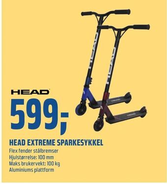 Coop Obs Head extreme sparkesykkel tilbud