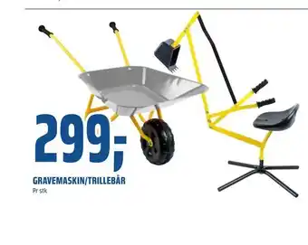Gravemaskin/trillebår