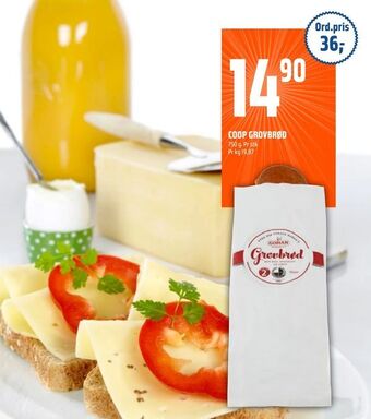 Coop Obs Coop grovbrød tilbud