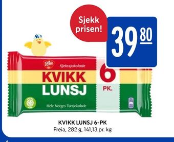 Rema 1000 Kvikk lunsj 6-pk tilbud