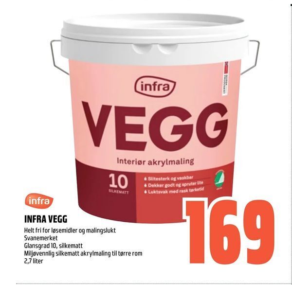Coop Obs Infra vegg tilbud