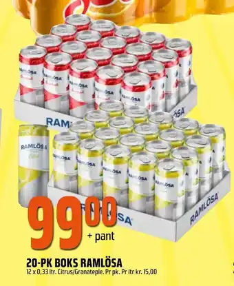 Coop Obs 20-pk boks ramlösa tilbud
