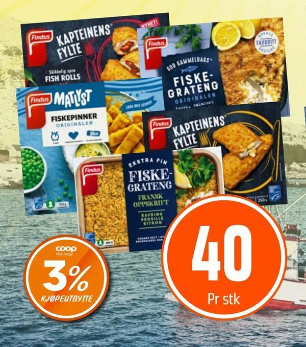 Coop Obs Findus godbiter fra frysedisken tilbud