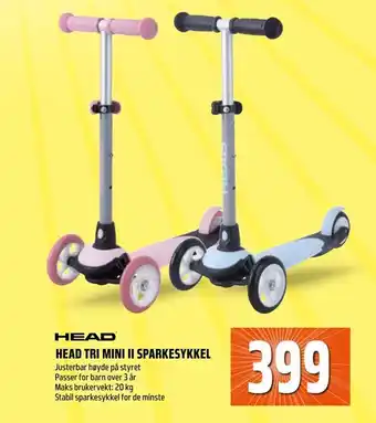 Coop Obs Head tri mini ii sparkesykkel tilbud