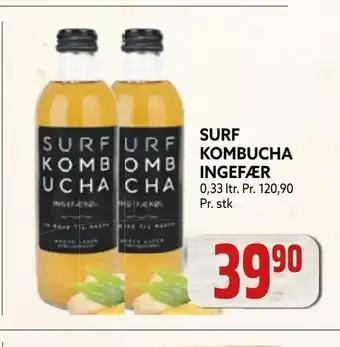 Coop Obs Surf kombucha ingefær tilbud