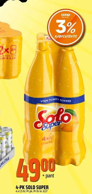 Coop Obs 4-pk solo super tilbud