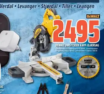 Coop Obs Dewalt dws773exb kapp-/gjærsag tilbud
