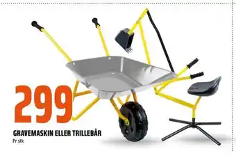 Coop Obs Gravemaskin eller trillebår tilbud