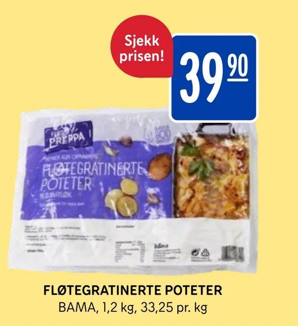 Rema 1000 Fløtegratinerte poteter tilbud