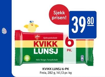 Rema 1000 Kvikk lunsj 6-pk tilbud