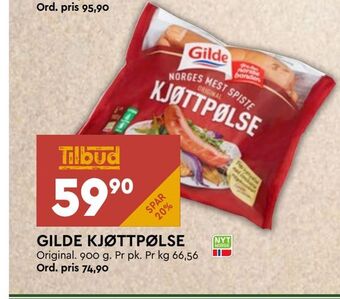 Coop Mega Gilde kjøttpølse tilbud