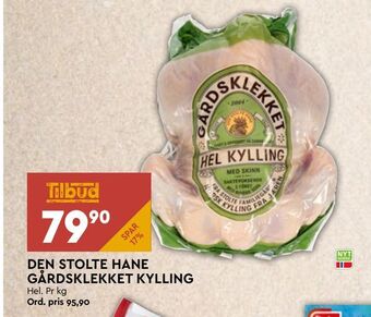 Coop Mega Den stolte hane gårdsklekket kylling tilbud