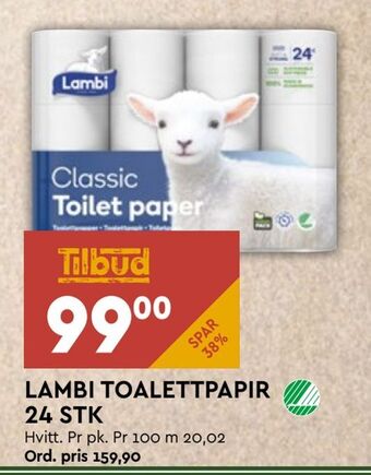 Coop Mega Lambi toalettpapir tilbud