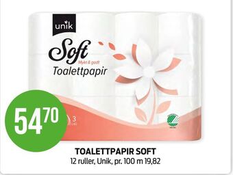 Kiwi Toalettpapir soft tilbud