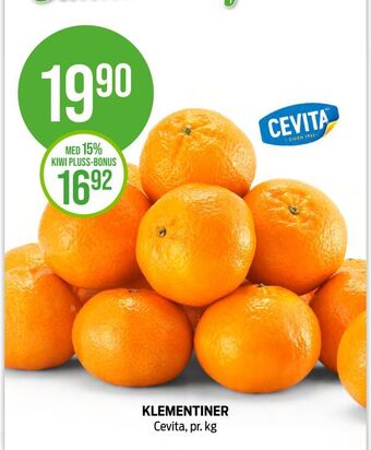 Kiwi Klementiner tilbud