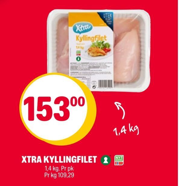 Coop Extra Xtra kyllingfilet tilbud