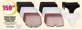 Coop Extra Pierre robert boxer/truse/ string 3pk tilbud