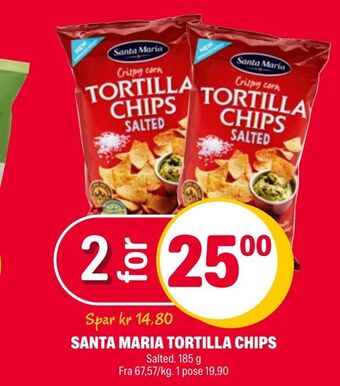 Coop Extra Santa maria tortilla chips tilbud