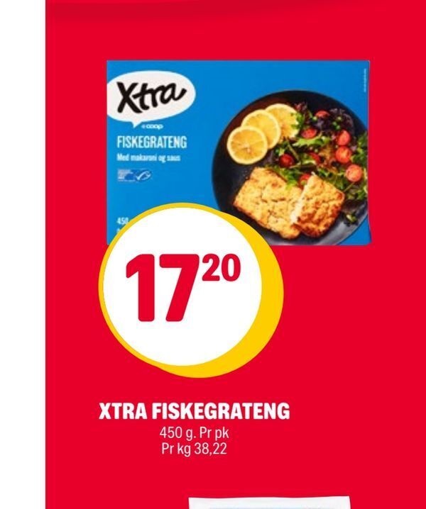 Coop Extra Xtra fiskegrateng tilbud
