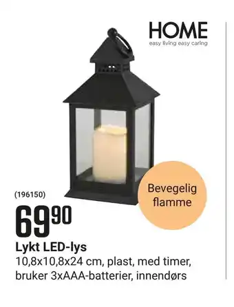 Europris Lykt LED-lys tilbud