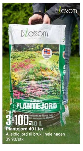 Europris Plantejord 40 liter tilbud