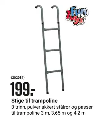Europris Stige til trampoline tilbud