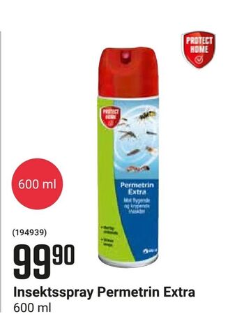 Europris Insektsspray Permetrin Extra tilbud