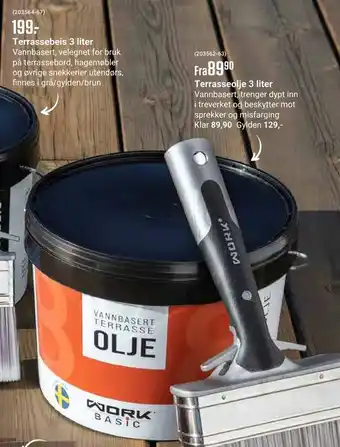 Europris Terrasseolje 3 liter tilbud