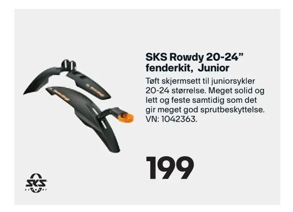 XXL Sport SKS Rowdy 20-24" fenderkit, Junior tilbud