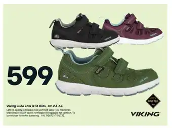 XXL Sport Viking Ludo Low GTX Kids, str. 23-34 tilbud