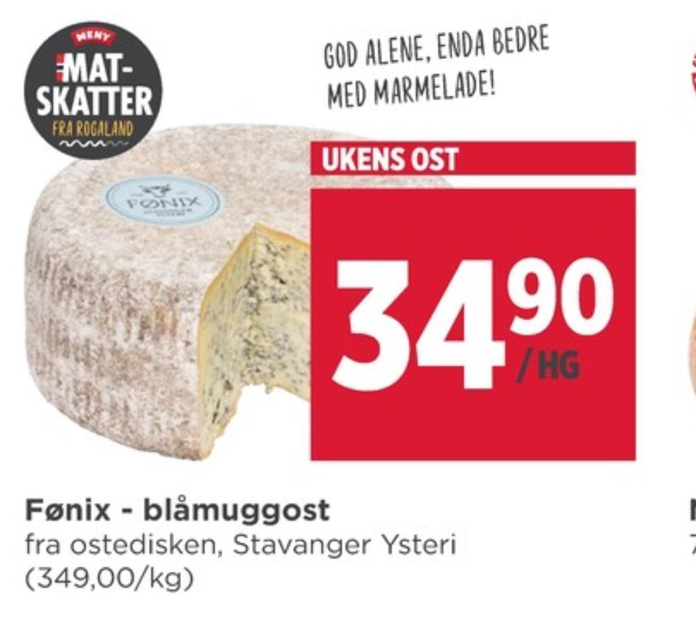 Meny Fønix muggost tilbud