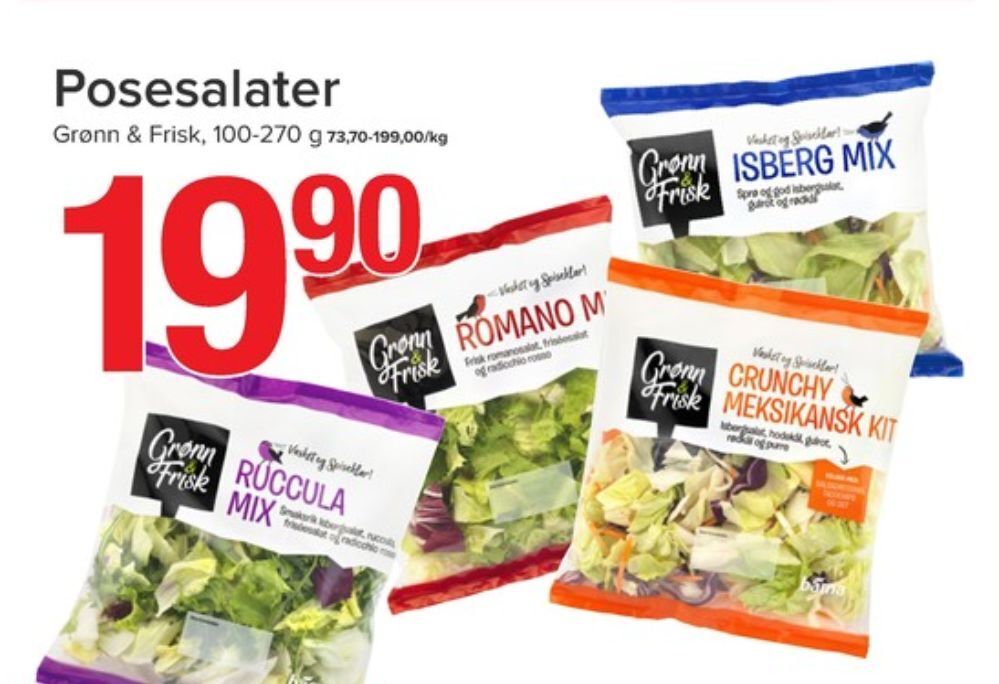 Spar Bama salat tilbud