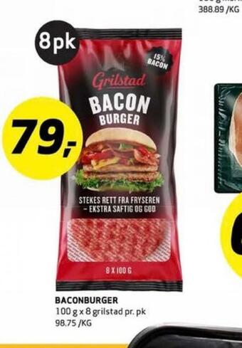 Bunnpris Grilstad hamburger tilbud