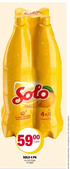 Coop Extra Solo sunset brus tilbud