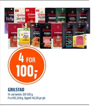 Coop Obs Grilstad pålegg tilbud