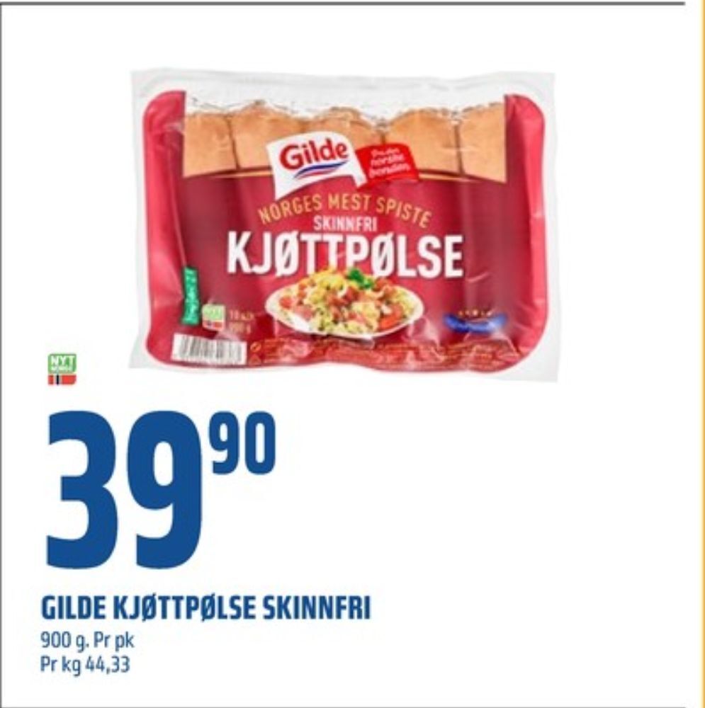 Coop Obs Gilde kjøttpølser tilbud