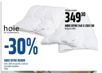 Coop Obs Høie dyne tilbud
