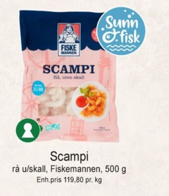 Joker Fiskemannen scampi tilbud