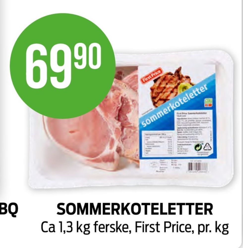 Kiwi First price koteletter tilbud