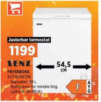 POWER Senz fryseboks tilbud