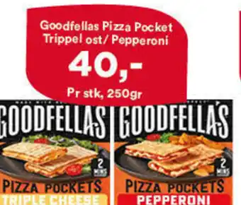 Iceland Goodfellas pizza pocket trippel ost/ Pepperoni tilbud