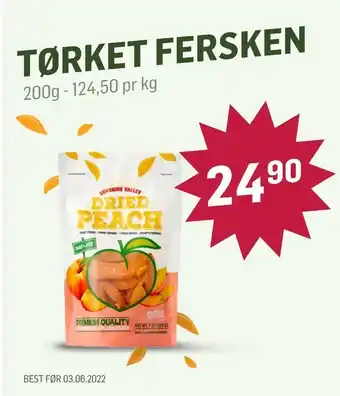 Tørket fersken