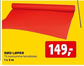 jem & fix Rød løper tilbud