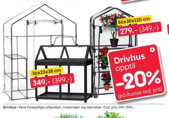 Rusta Ukjent drivhus tilbud