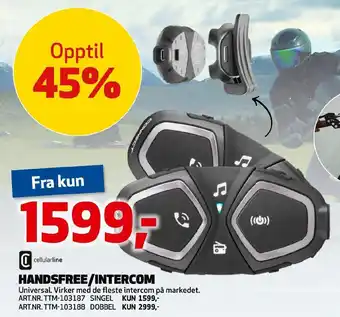Bilxtra Handsfree/intercom tilbud