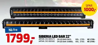 Siberia led bar 22"