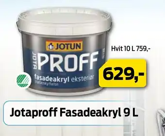 Mal Proff Jotaproff fasadeakryl 9L tilbud